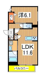 レフィアント・エヌ【3階】の間取り