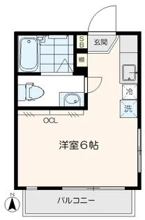 コーポドルチェ【1階】の間取り