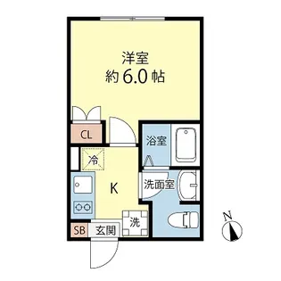 アノンテラス大森【1階】の間取り