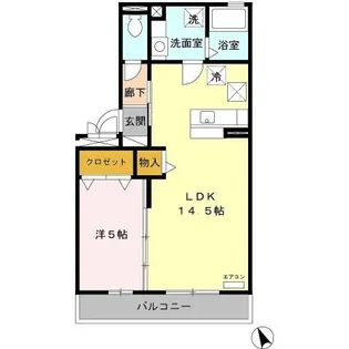 フェイバリッチ【1階】の間取り