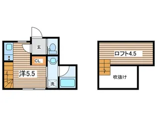 BRESTYLE NIPPA B棟【3階】の間取り