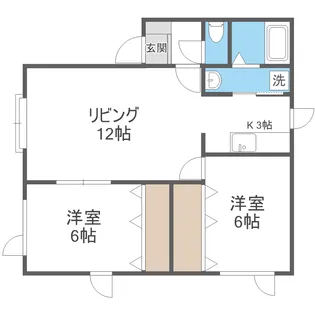 リバーサイド19【1階】の間取り