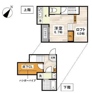 ADC花園パピーズ【1階】の間取り