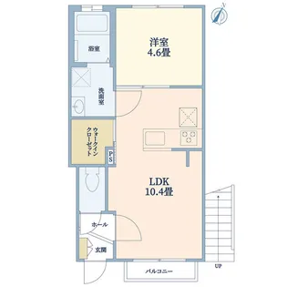 クレシェント碑文谷【1階】の間取り