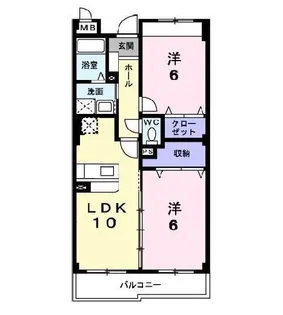 セゾン・フィオーレ【2階】の間取り