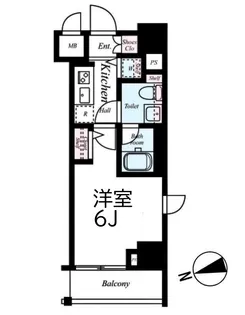 Le’a横濱ミッドスクエア【9階】の間取り