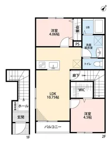 リーブルファイン和戸駅【2階】の間取り