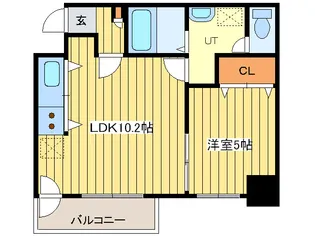 ノースソレイユ北札幌【9階】の間取り