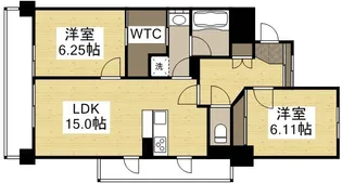 カサ・セグーラ幸町【3階】の間取り