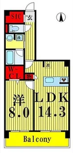 ロイヤルパークス梅島【4階】の間取り