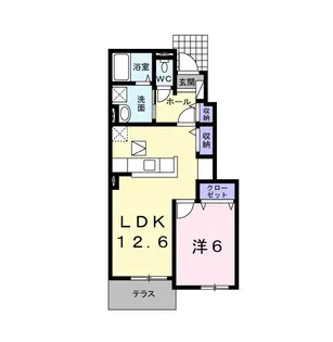 サンシャイン久世【1階】の間取り
