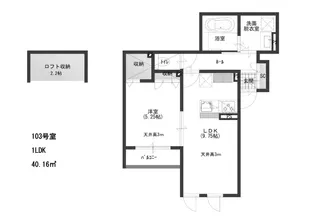 ラピス駒沢公園【1階】の間取り
