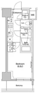 ザ・パークハビオ入谷【4階】の間取り