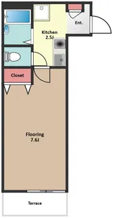 シェモア【1階】の間取り