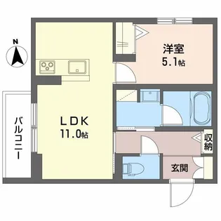 キャピターレ【3階】の間取り