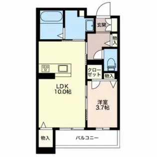 サウスフィールド【3階】の間取り