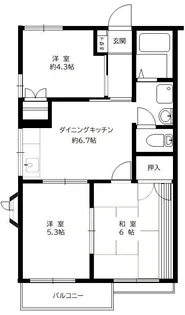 サニーセゾン東永谷C棟 C【2階】の間取り