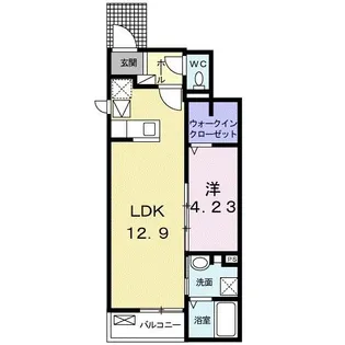 Sweet Sugar IV【1階】の間取り