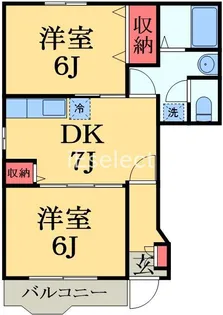 グリーンハイツイマイ7【1階】の間取り