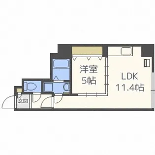 プライムアーバン大通公園I【11階】の間取り
