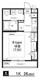 リブリ・オアシス湘南台【1階】の間取り