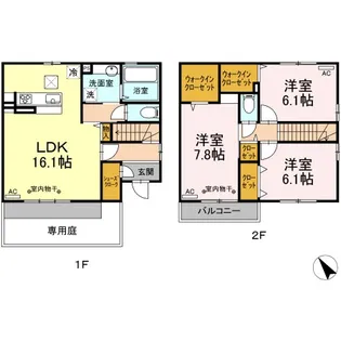 グラン・シャリオ G【2階】の間取り