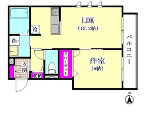ドエル西糀谷【3階】の間取り