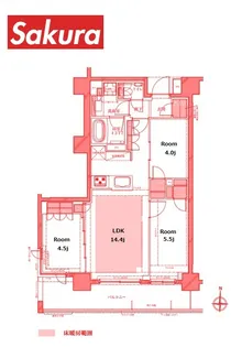 ディームス横濱青木町【2階】の間取り