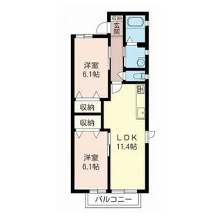 グリーンガーデン【1階】の間取り
