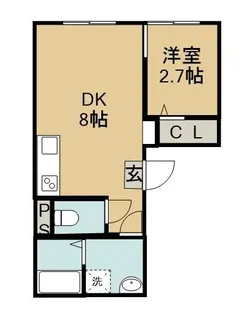 J.リヴェール佐古【2階】の間取り