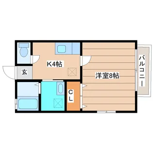 NJODAWARA7【1階】の間取り