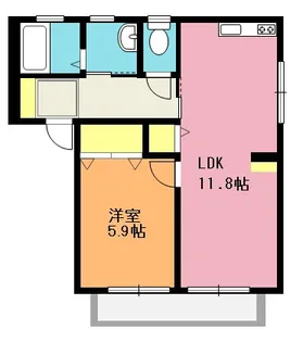 レジデンス A【1階】の間取り