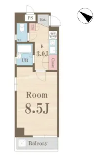 カーサ大伝馬【5階】の間取り