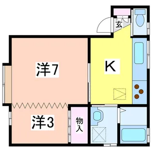 グレイス上大川【1階】の間取り