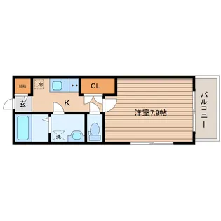 サニーベール八幡【2階】の間取り