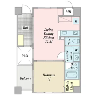 アリエッタ二子玉川【2階】の間取り