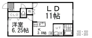 ERUSIA(エルシア)【1階】の間取り