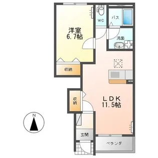 キャトルビアン(Quatre Bien)【1階】の間取り