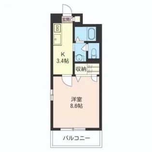 ボアデュソレイユ【2階】の間取り