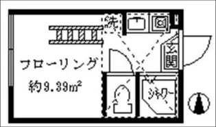 フェリスプリマ(家具付き)【1階】の間取り
