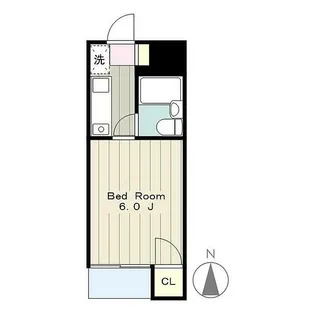 リザイドアキモト【4階】の間取り