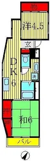 日新柏マンション【4階】の間取り