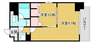 レオンコンフォート北浜【13階】の間取り