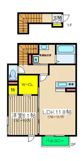 Bell Espace (ベルエスパース)の間取り