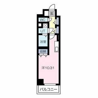 ラミューズ宇都宮【5階】の間取り