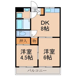 パークヒル古前城【1階】の間取り