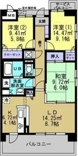 N1新森【7階】の間取り