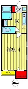 プロウノン高砂A棟【1階】の間取り