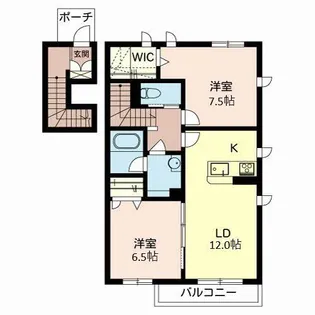 シャーメゾンしらとり【1階】の間取り