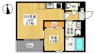 REGALEST 平井【2階】の間取り